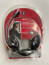Microsoft Lifechat LX-2000 Compact Mobile Headset Foldable Microphone PC/MAC NIB