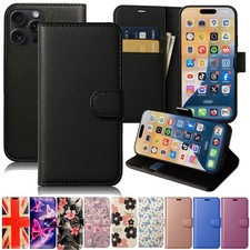 Case For iPhone 16E 16 Pro Max 16 Plus 16 SE (2024) Leather Flip Wallet Cover