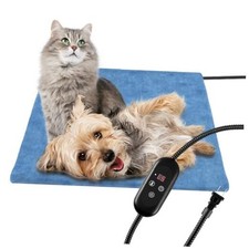 Pet Heating Pad for Cats, Indoor Outdoor Waterproof Electric Heated 17.7 x 17.7
