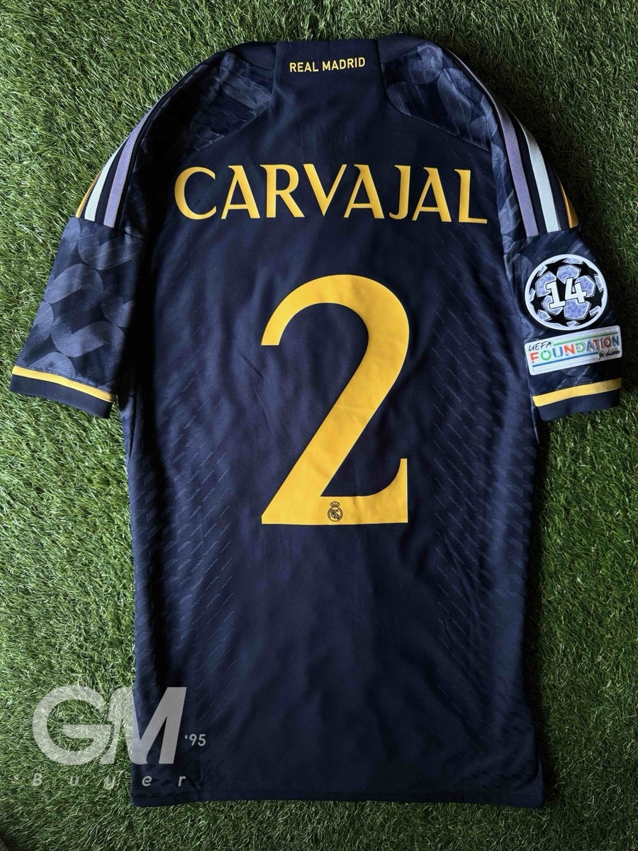 Adidas Authentic Player Shirt Real Madrid 23/24 Away Carvajal Size
