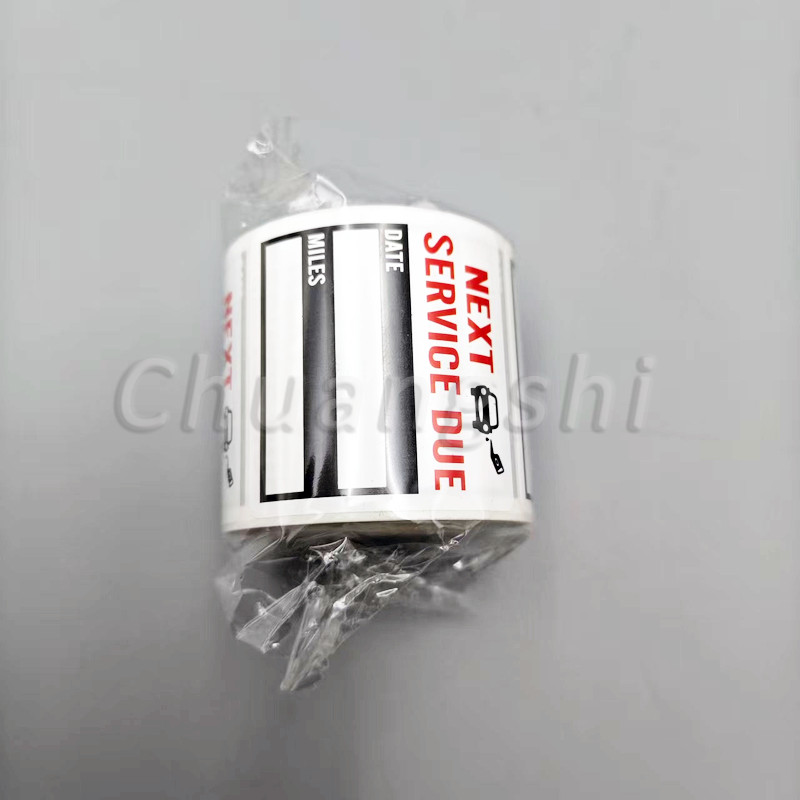 300PCS Oil Change Service Reminder Stickers Window Lite Sticker Pack 2"x2" CA