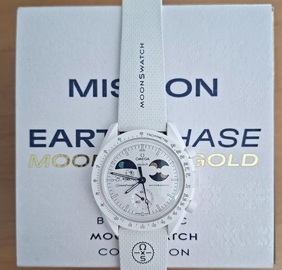 OMEGA x Swatch Mission to Earthphase Moonshine Gold Limited Edition Full Set Uhr