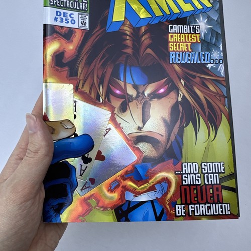 The Uncanny X-Men #350 Marvel Comics 1997 Gambit FOIL Cover Direct Edition - Picture 14 of 19