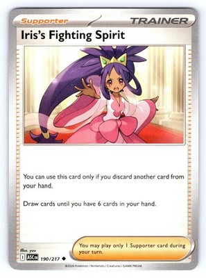 Iris's Fighting Spirit Uncommon ME: Ascended Heroes 190/217 NM