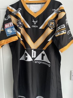 CASTLEFORD TIGERS RLFC SUAIA MATAGI MATCH WORN SHIRT