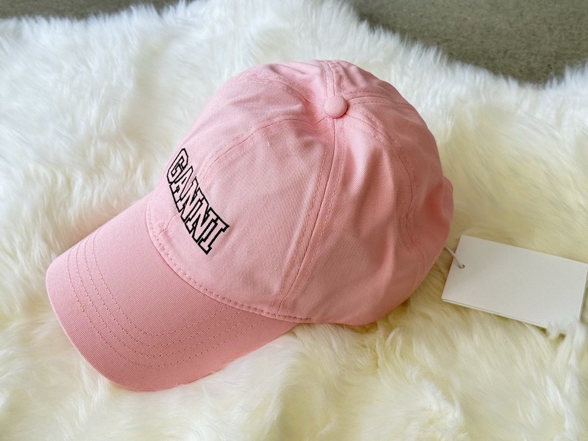 美品！！GANNI ピンク ロゴキャップ Ganni Logo Baseball Cap in Pink | eBay