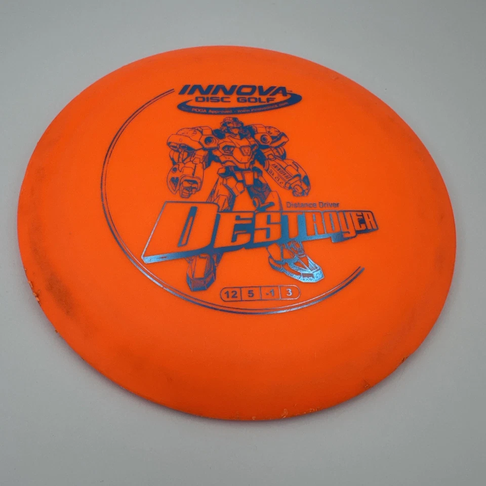 Innova DX Destroyer 172g Orange Blue Distance Driver Golf Disc - Image 2 of 4
