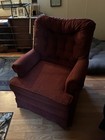 SWIVEL ROCKING CHAIR EASY LIVING ROOM CHAIR. METAL SWIVEL LEGS CLEAN GUC — photo 6
