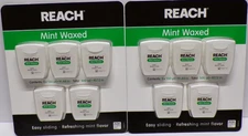 Lot of 10 Reach Mint Waxed Floss Easy Sliding