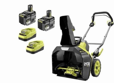 #ad #ad RYOBI 18V HP Brushless 18 in. Single Stage Cordless Electric Snow Blower Kit $528.99