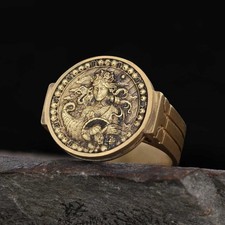 Virgo Zodiac Round Ring