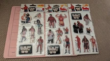 Vintage Puffy Stickers WWF Wrestling Hulk Hogan Lot 3 Packs New READ