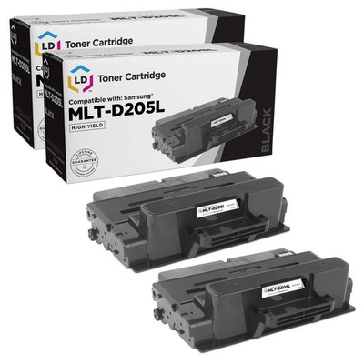 LD Compatible Samsung MLT-D205L 2PK HY Black Toners for Samsung ML & SCX Series