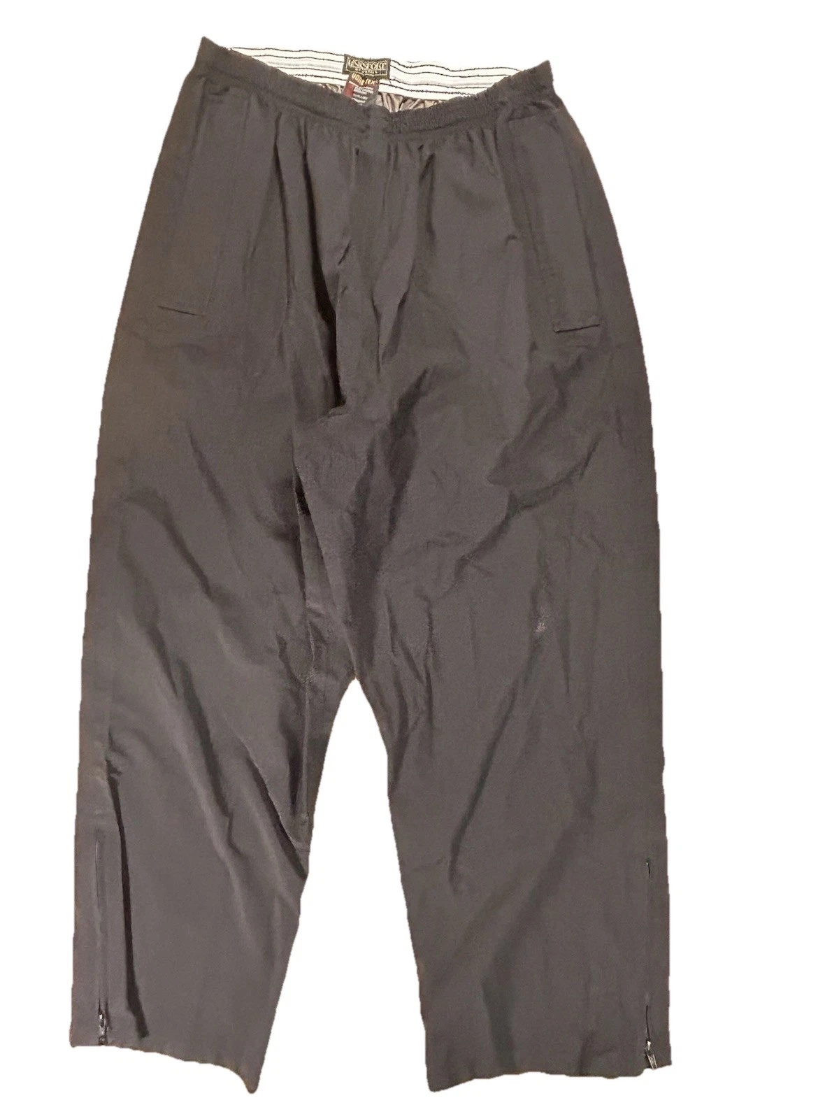 Vintage LinkSport Austad’s Gore-Tex PTFE Golf Rain Pants Black XXL Made in USA