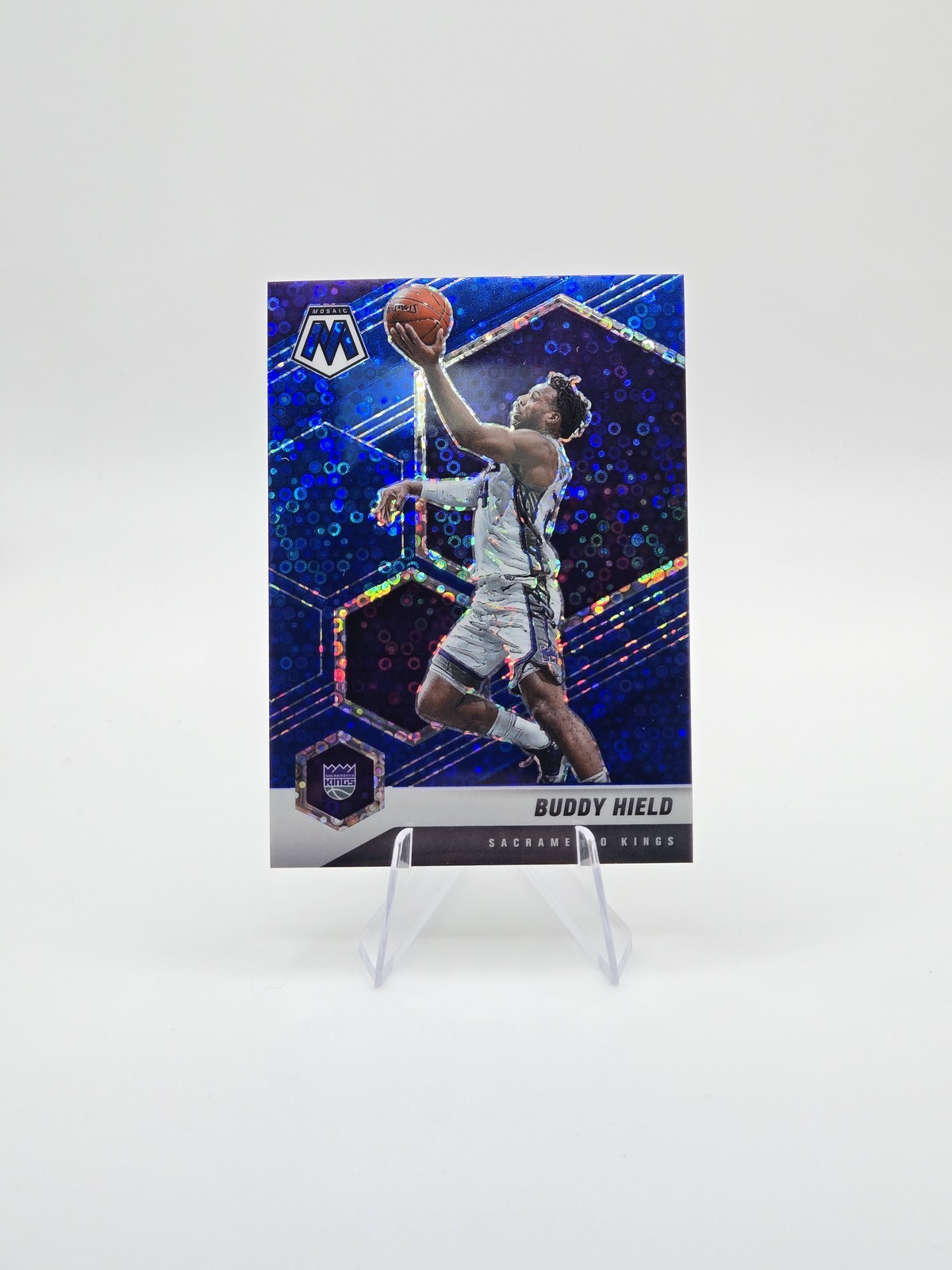 Buddy Hield 2020-21 Panini Mosaic Mosaic Fast Break Blue SP #/85 #67