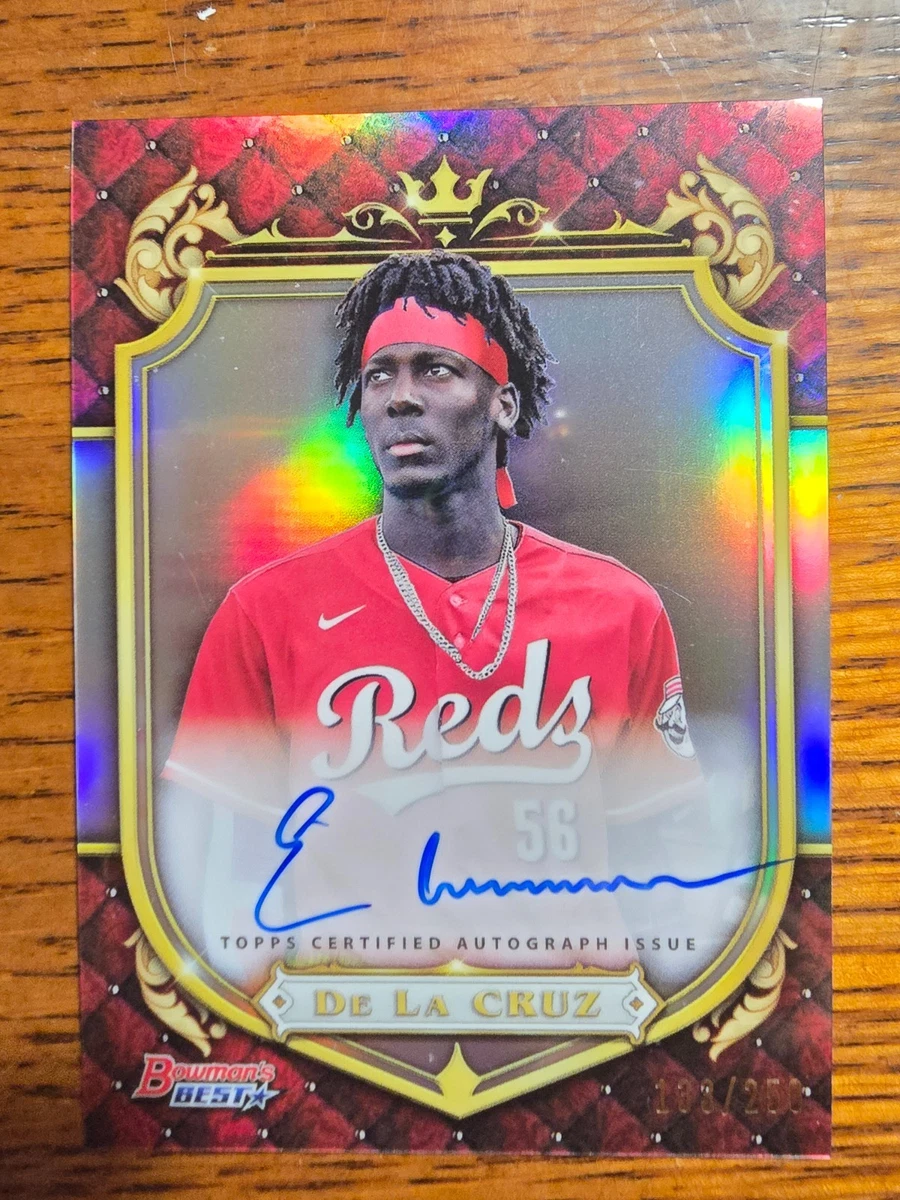チャップマン ボウマンオート リフラクター Bowman Cincinnati Reds Baseball Autographed Sports Trading Cards
