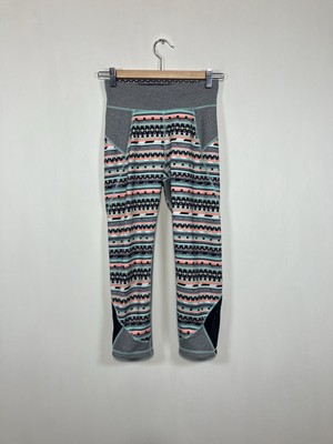 Sweaty Betty Leggings M Medium Multi Yoga Salabasana Reversible Crop Aztec Gym