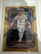 2022-23 GOLD Panini Prizm 6/10 Lonzo Ball Prizm Gold Refractor Chicago Bulls🔥💎