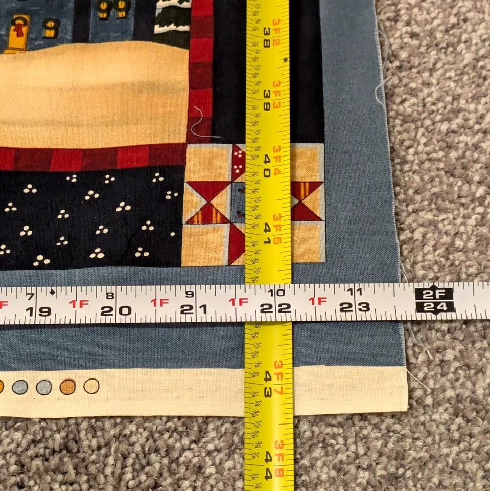 Painel de tecido Natal na Saltbox Farm Deb Strain Moda (aproximadamente 23,5" x 43,5") - Imagem 2 de 4