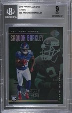 2018 Illusions Trophy Collection Green 51/99 Ottis Anderson Saquon Barkley 0e1