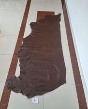 Brown Crocodile Embossed Cowhide Leather 1mm Soft, Durable Crafting Material DIY