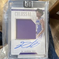 Panini National Treasures Clutch Factor De'Aaron Fox #CF-DAF /99 Kings Auto RC