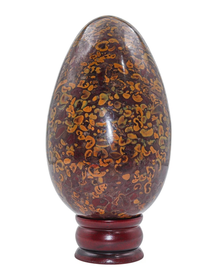 Large 170MM Gorgeous Fossil Coral Jasper Stone Healing Power Metaphysical Egg - Image 2 of 4