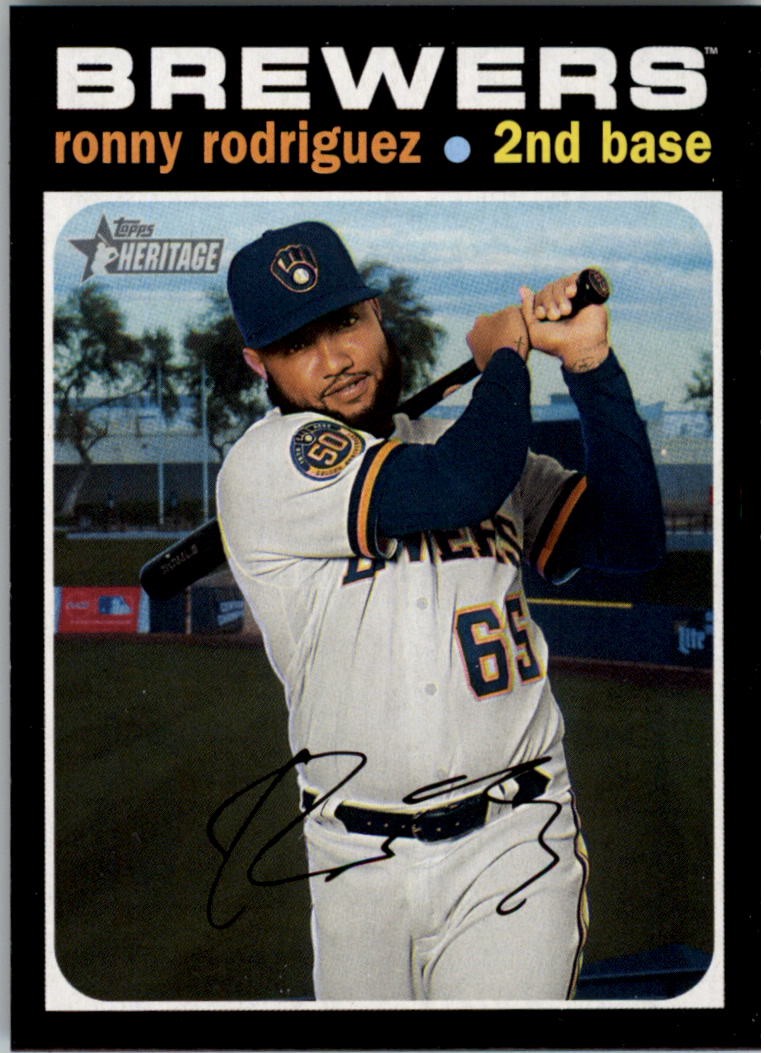 2020 Topps Heritage Baseball Card #600 Ronny Rodriguez