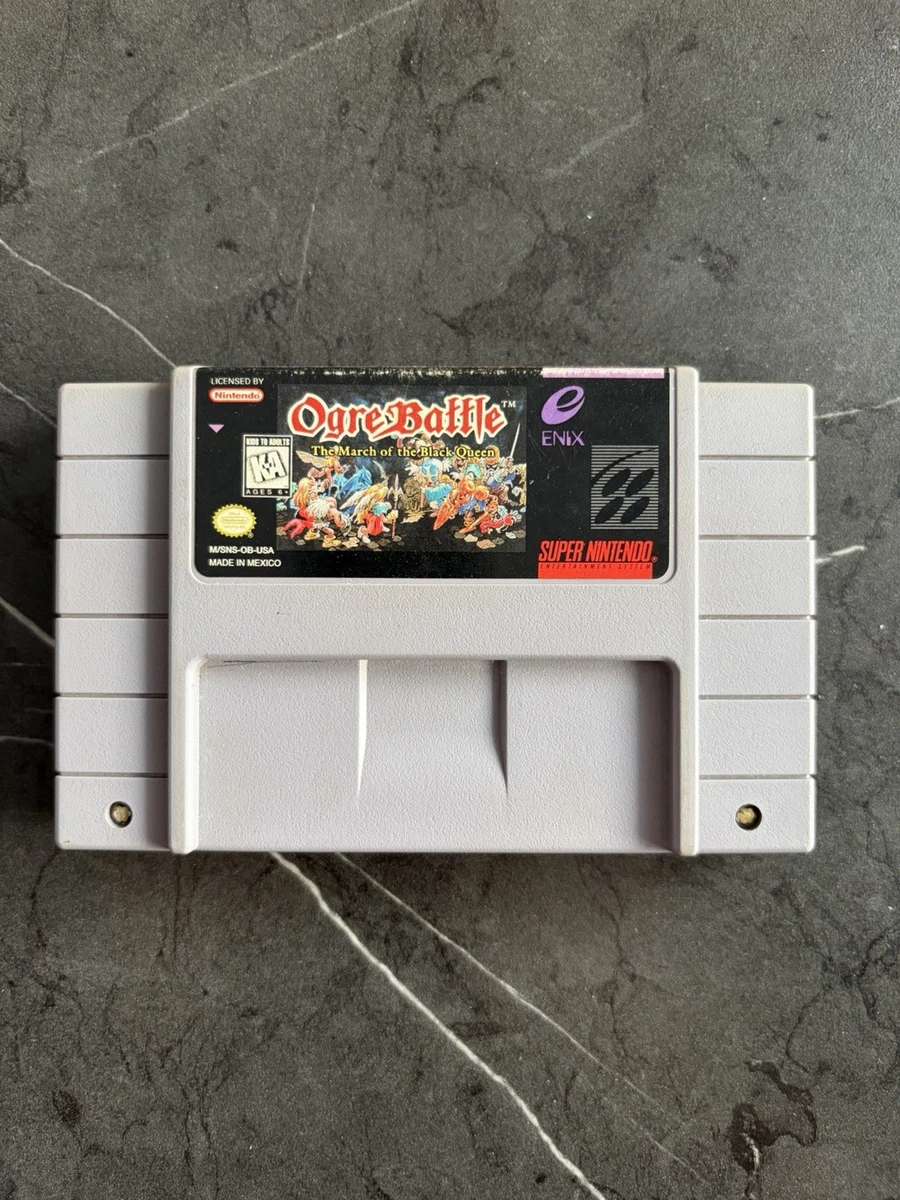 Jeu Super Famicom Ogre Battle - Version Japonaise SHVC-EM - Très Bon état