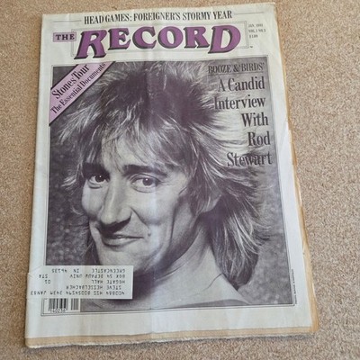 The Record Magazine Jan 1982 Rod Stewart Rolling Stones Foreigner Vol 1 No 3