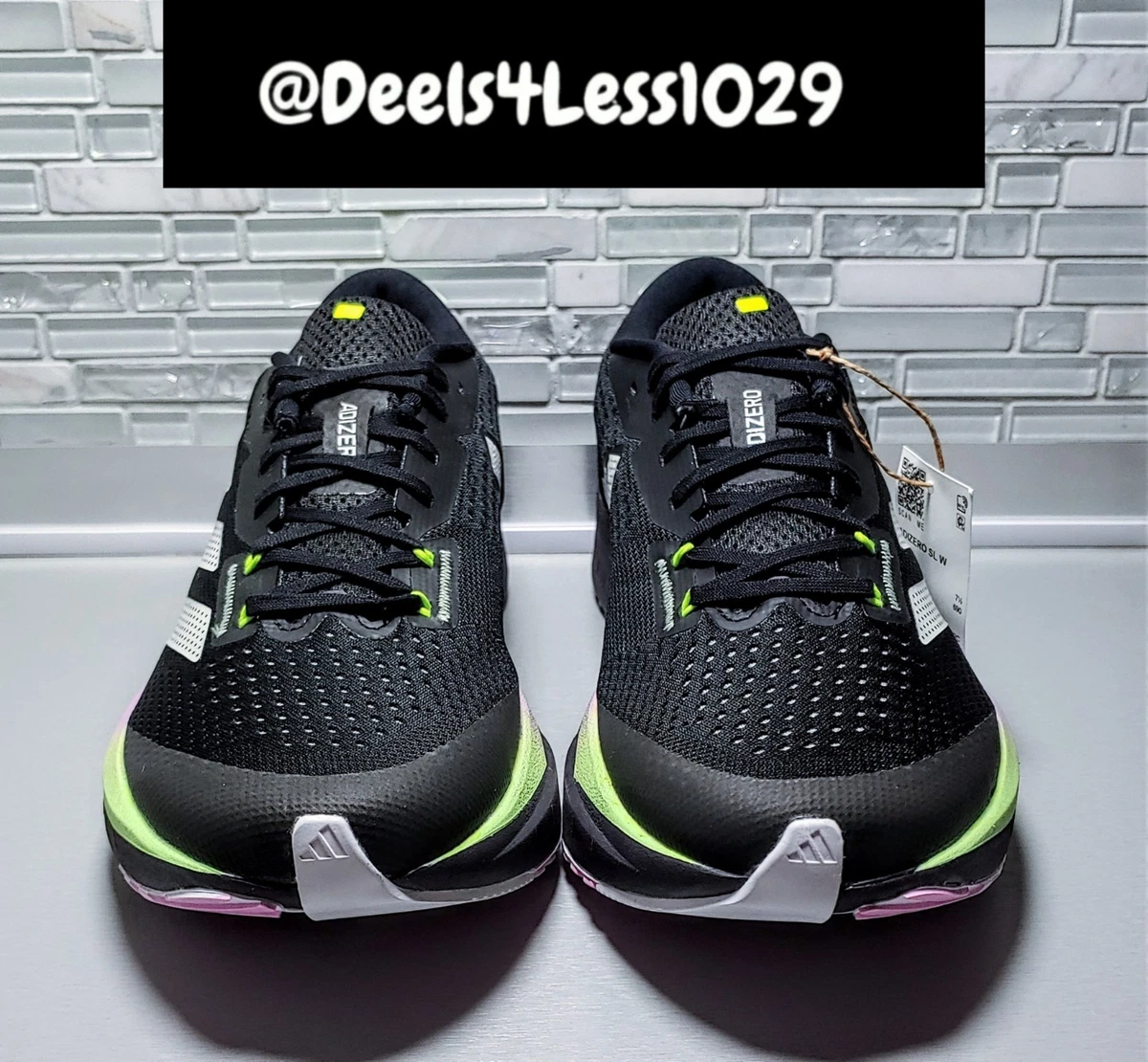 Adidas Adizero SL Black Green Spark W for sale | eBay