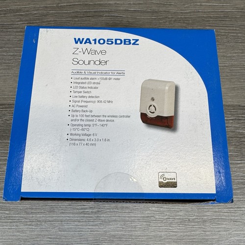 Linear WA105DBZ Z-Wave Sounder New-Old Stock - Picture 2 of 2