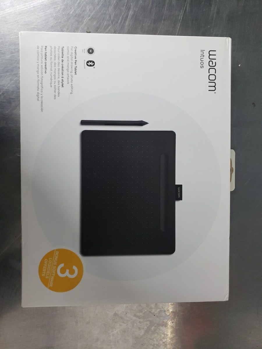Wacom Intuos Black Bluetooth Graphic Pen Tablet Digital Drawing