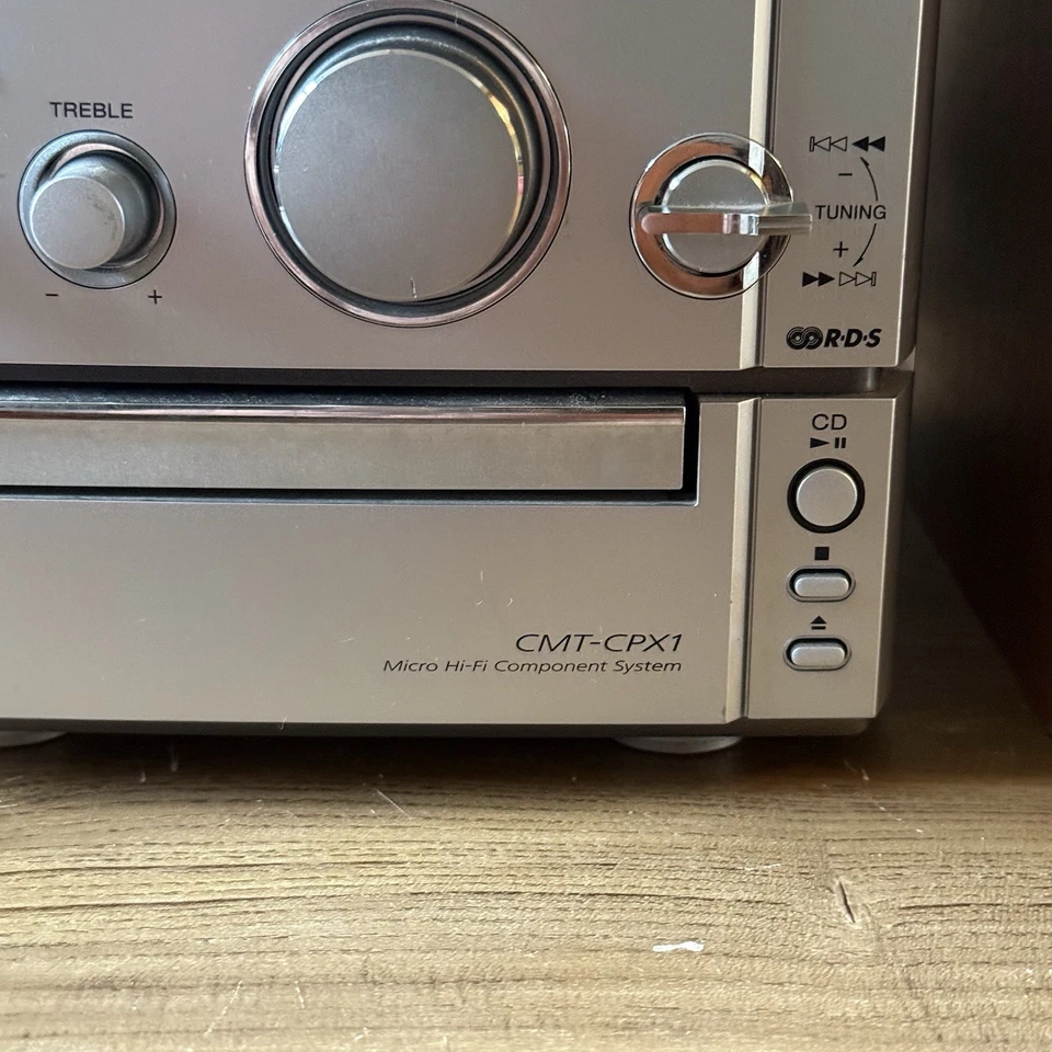 Sony CMT-CPX1 Micro Hi-Fi Bookshelf Stereo System CD/Tape/FM/AM No Remote - Image 2 of 4