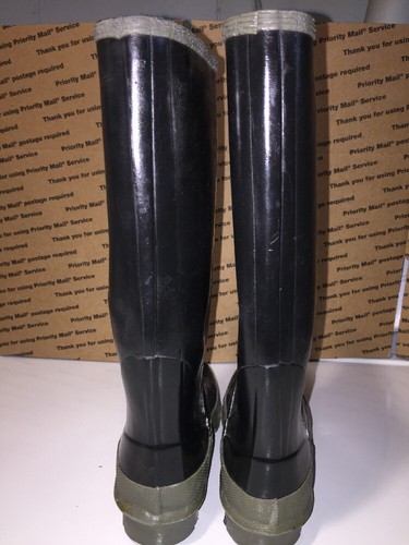 Size 5 tall knee High Boots THERMOSPORTS rubber Black Rain BOOTS. - Picture 6 of 11