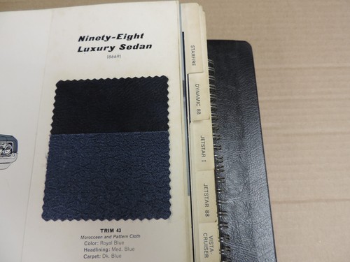 1965 Oldsmobile sales dealer album color paint fabric upholstery book Cutlass 88 - Picture 5 of 17