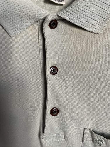 Vtg Grand Slam Polo Shirt Mens Medium Light Mint Green Short Sleeve Pullover - Picture 3 of 12