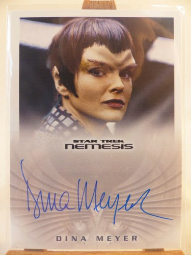 Star Trek Nemesis autograph trading card Dina Meyer as Commander Donatra NA4 - Picture 2 of 3