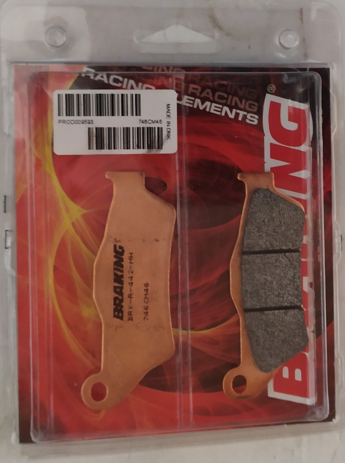 Plaquettes de frein BRAKING Off-Road moto cross enduro métal fritté 746CM46