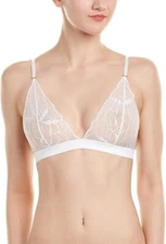 Commando Bralette Love & Lust sz S Sheer White Lace Triangle