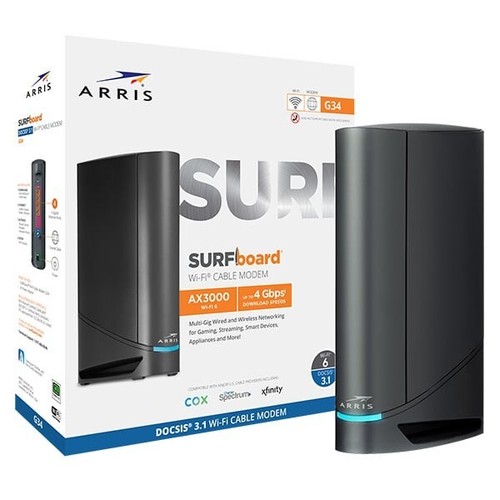 ARRIS Surfboard G34 DOCSIS 3.1 Gigabit Cable Modem & WiFi
