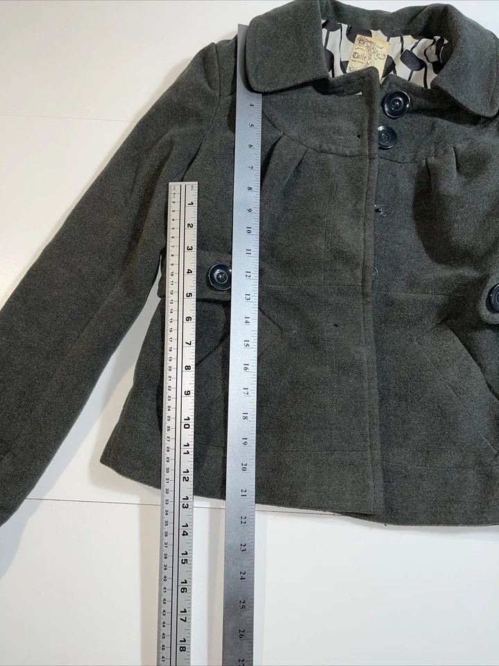 Chaqueta Tul Anthropologie Gris Talla Pequeña Foto 3 de 4