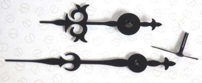 New Clockmakers Spares Clock Hands - Kieninger Hands 104mm & 75mm Long+ Subs Sec