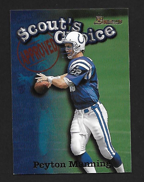 1998 Bowman Scouts Choice Peyton Manning RC #SC1