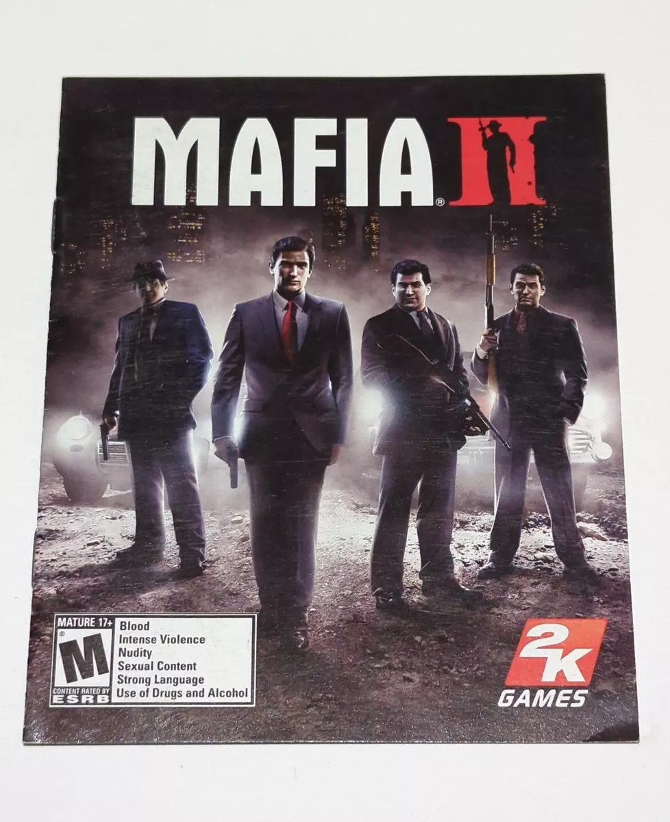 Mafia II Sony Playstation 3 PS3 Authentic Instruction Manual Booklet Only