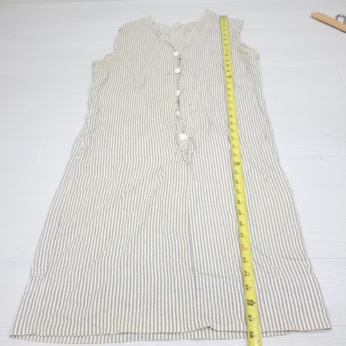 Vintage 50s 60s Striped Sleeveless Under Dress Womens Size S/M True Vintage - Picture 7 of 12