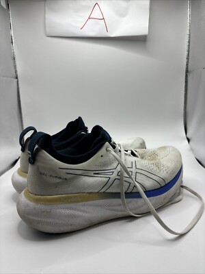 Asics Gel Nimbus 25 White Illusion Blue #1011B547 Running Sneakers Shoes US 9 Buy ASICS Mens Gel-Nimbus 25 - White/Illusion Blue Running  main image 4