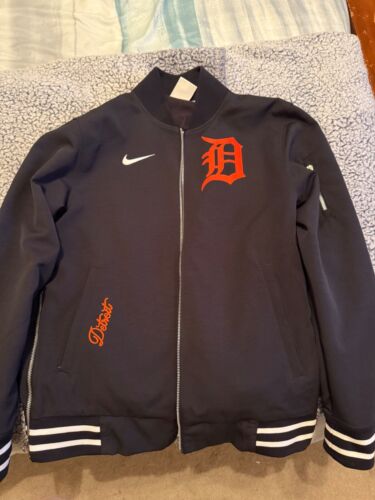Detroit Tigers Nike authentic dugout bomber jacket Size Small