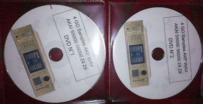 2 DVD Samples AKAI S5000 S6000 Z4 Z8 8GB Format AKP WAV