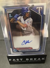 2024 Bowman Chrome CHANDLER POLLARD AUTO 1st Bowman Texas Rangers #CPA-CP